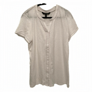 Long Tall Sally white peasant style t-shirt.